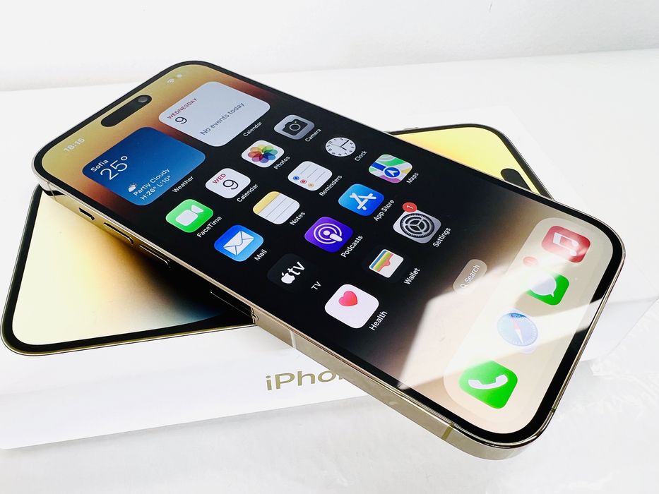 Apple iPhone 14 Pro 256GB Gold 100% Батерия! Гаранция!