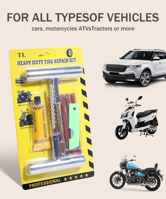 Ремонтен комплект за лепене гуми фитили - NA602