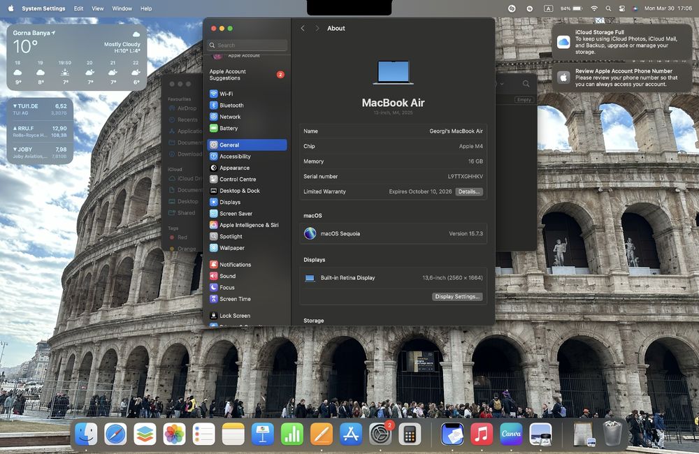 MacBook Air M4 256GB