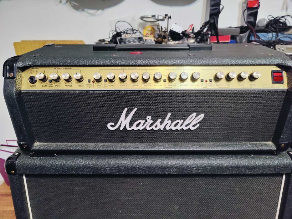 Amplif chita Marshall Bi Chorus 200, cabinet Marshall JCM900 Lead 1960