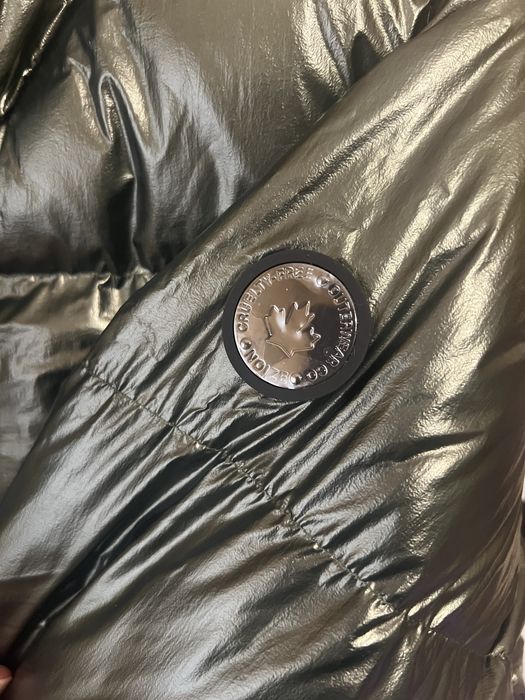 NOIZE Canada пухено яке, зелен металик