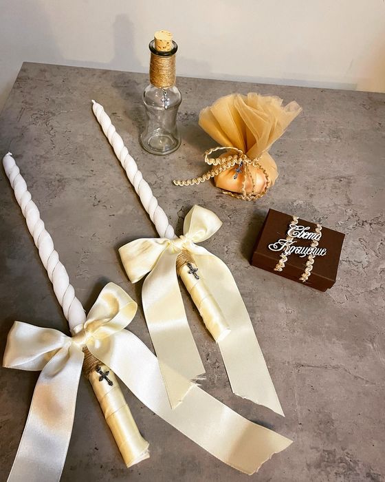 Комплекти за кръщене и сватба по поръчка