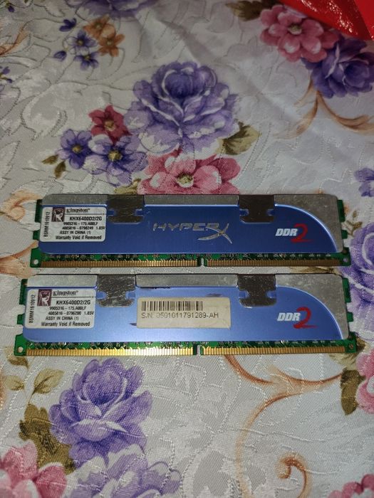 Kit Memorie RAM Kingston HyperX DDR2 4GB (2x2GB) 800MHz KHX6400D2/2G.