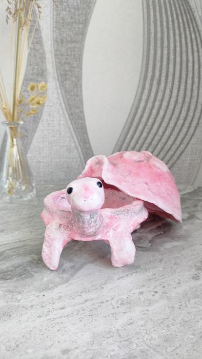 Шкатулка "Розовая черепашка"