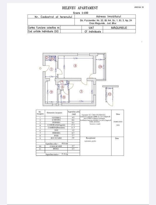 Vand Apartament 2 camere