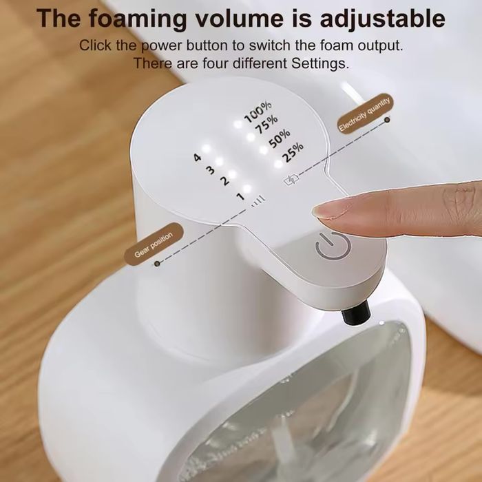 Автоматичен дозатор диспенсър за пяна.