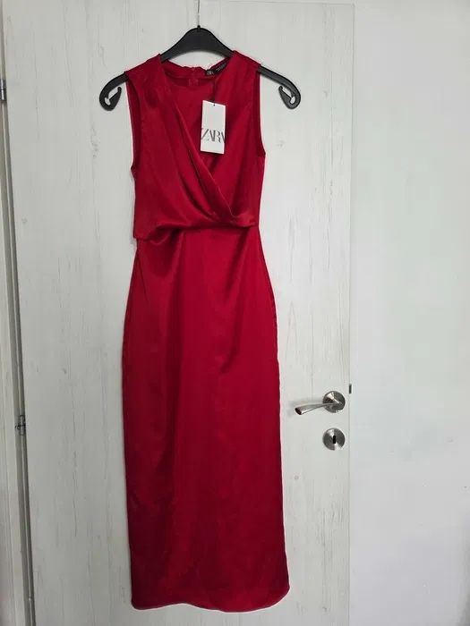 Rochie zara L satin midi