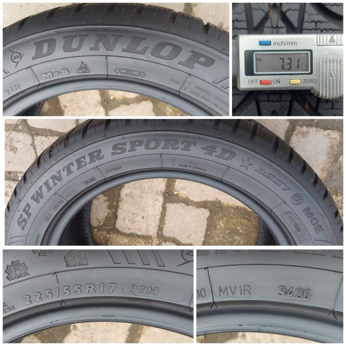 O bucată 225/55 R17 M+S iarnă - una Semperit Dunlop Bridgestone