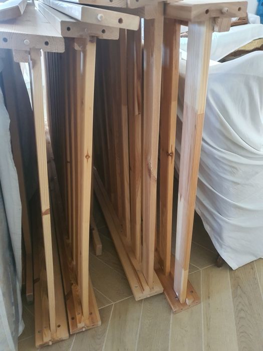 Vând pat suprapus Ikea, lemn masiv, stare excelenta