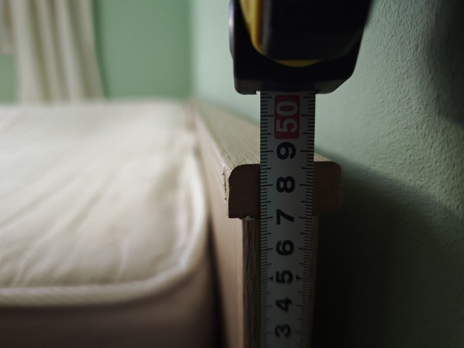 Cadru pat 140x200cm aspect stejar sonoma