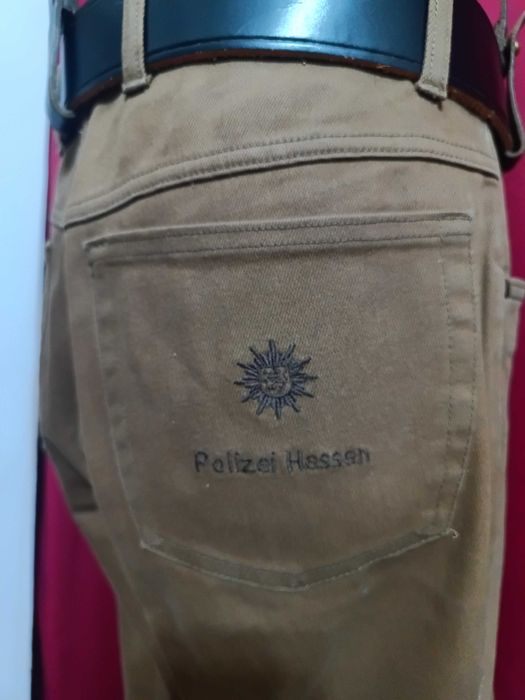 Pantaloni moto POLIZEI HESSEN ,blugi maron măsură 48 M