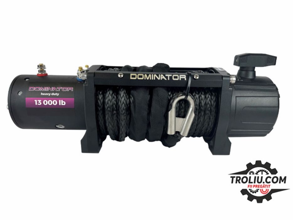 Troliu electric Dominator 13000 SR HD sintetic platforma 4x4 auto