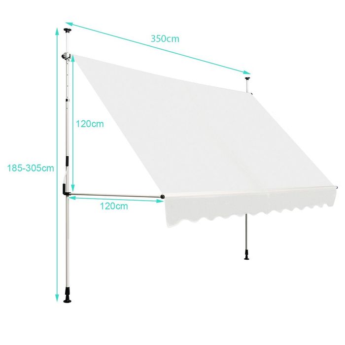 Marchiza telescopică  terasa, balcon