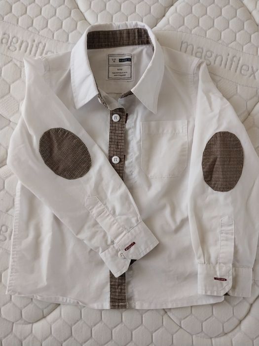 Дрехи, риза, официални, дънки 98 - 102, 4 г