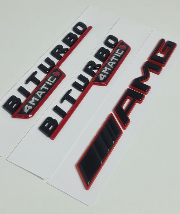 Pachet-Set-Embleme-Sigle-Logo-Stema-Bicolore-Mercedes-AMG+V8-Biturbo-Turbo-4Matic+-Aripi-GLE-C-E-CLS