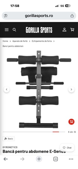 Banca abdomene noua in cutie made in Germany pret 300 lei