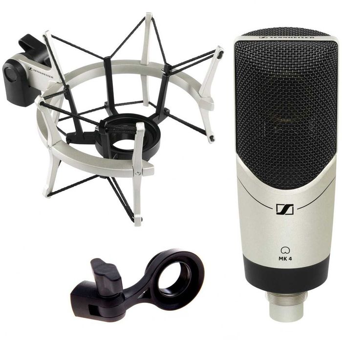 Професионален студиен микрофон Sennheiser MK 4 + Shock Mount MKS 4