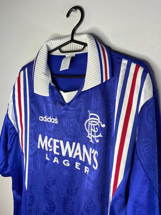 Adidas x Glasgow Rangers 96/97 Vintage Football T-Shirt Мъжка Тениска