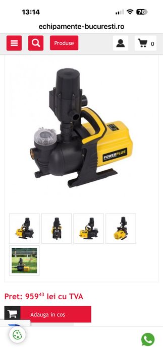 Pompa gradina powerplus. noua
