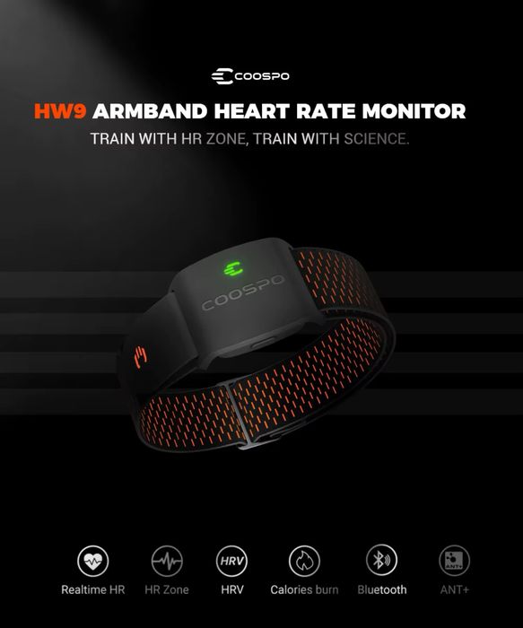 Bratara ritm cardiac COOSPO HW9 BPM / ANT / HRV / PULS / sigilata