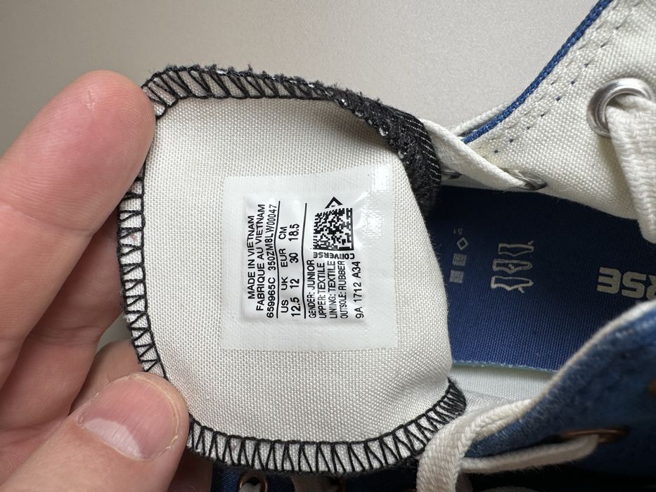 Converse All Star, висок, размер 30