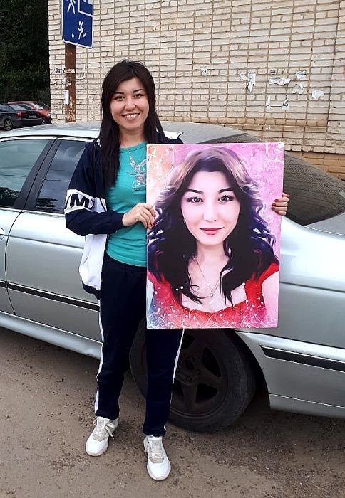 Портреты дрим арт по фото на холсте. Отличный подарок