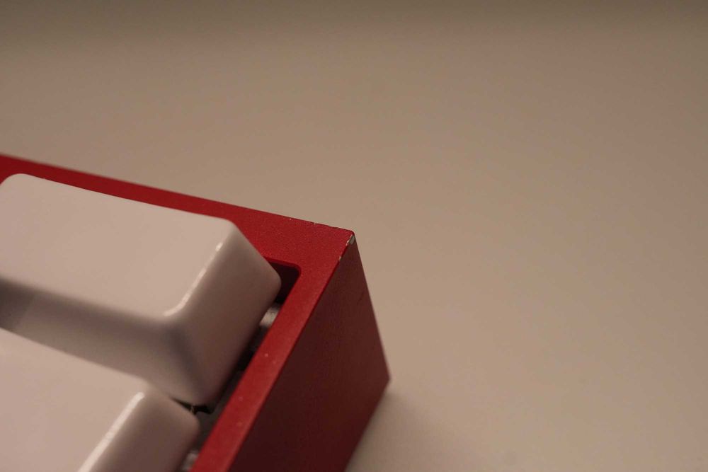 Tastatura Wooting 60HE+ cu carcasa KBDFans E-Coating Red