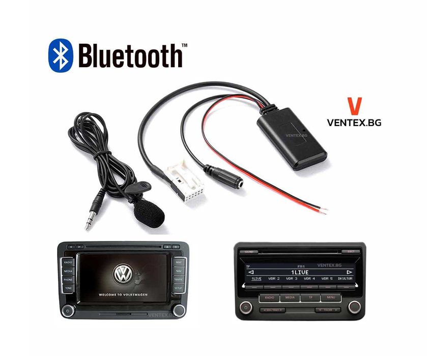 Bluetooth 5.0 модул за фолксваген RCD310 RCD510 RNS310 блутут микрофон