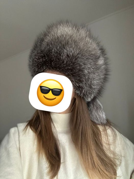 Caciula iarna vulpe argintie Rusia noua