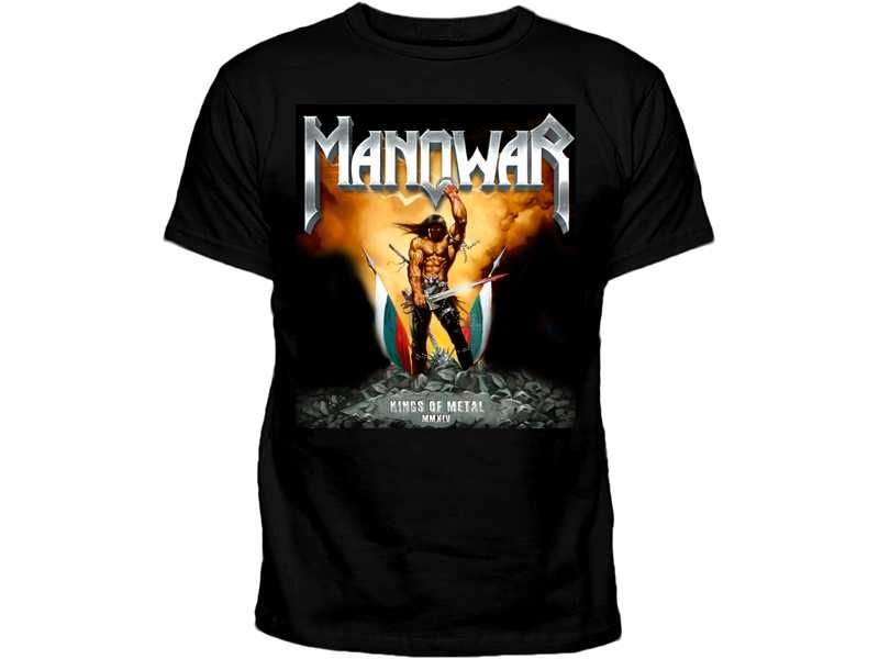 Рок тениска Manowar 7 модела всички размери