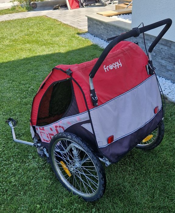 Remorcuță/caleașcă de bicicletă Froggy 2 in 1