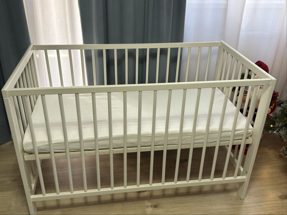 Pat copii ikea Gulliver 60x120 Alb