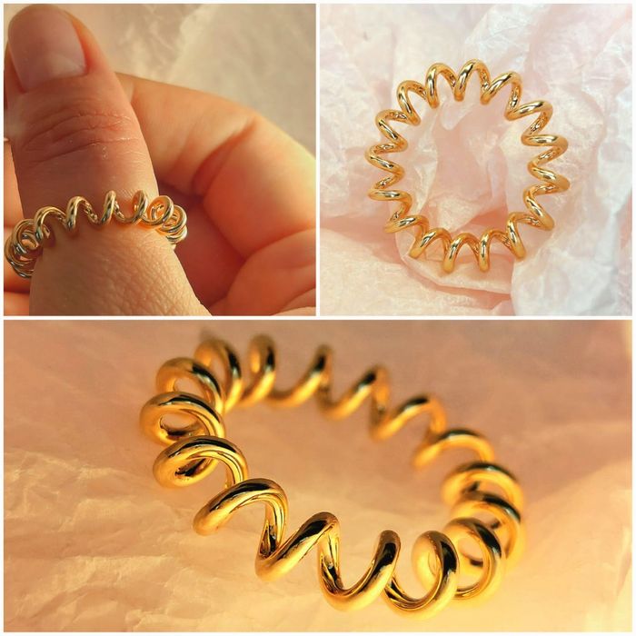 Оригинальное золотое кольцо