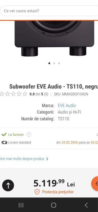 Subwoofer EVE Audio TS110