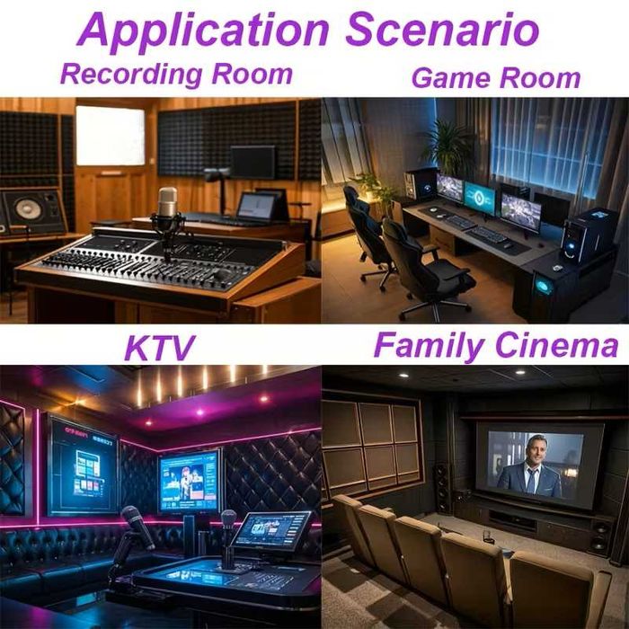 12 броя акустични Панели за шумоизолация и звукоизолация, огнеупорни