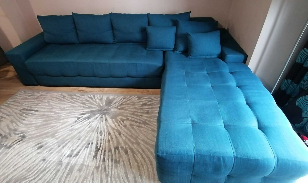 Ъглов разтегателен диван