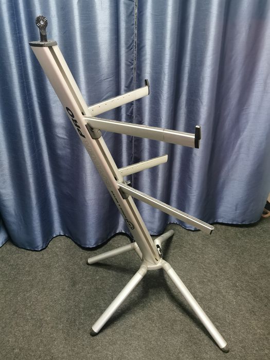 Stativ Spider Keyboard Pro silver pentru două clape