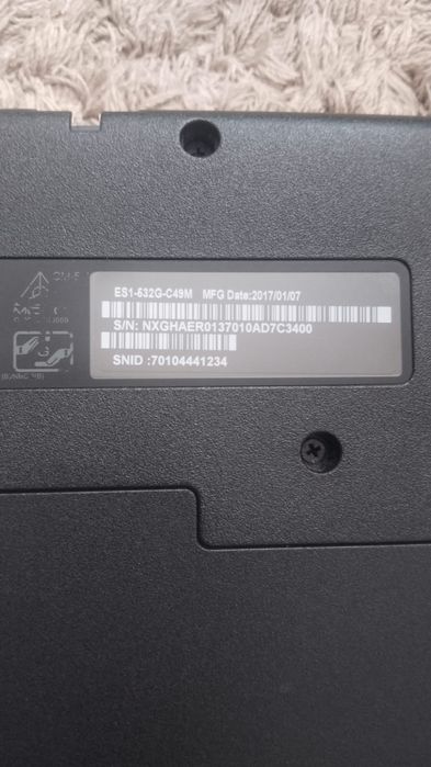 Продам   ноутбук  Acer Extensa Ex-1