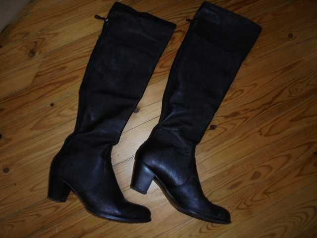 Черни дълги ботуши