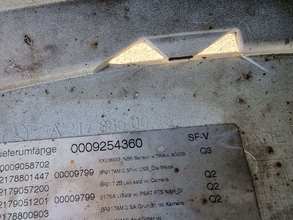 Bara fata Mercedes S Class Coupe w217 AMG dupa 2015 cod A2178850025