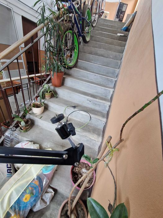 Support telescopic de masa camera streaming dlsr