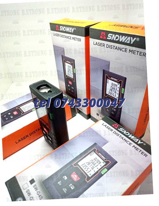 Telemetru Laser 40m Sndway Digital Portabil Usor De Manevrat