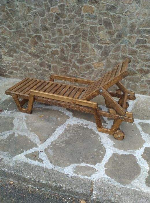 Стойка  за хамак дървен шезлонг