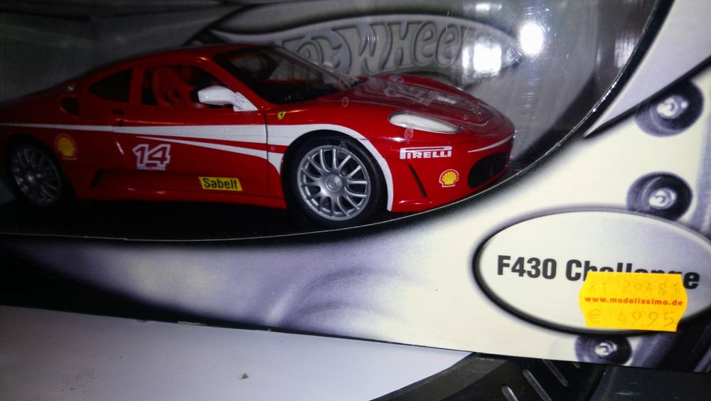 Ferrari F430 challenge,1:18 Hot wheels Mattel