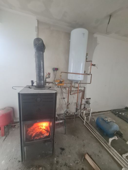 Termosemineu aqua 30kw pe lemne / boiler 150L