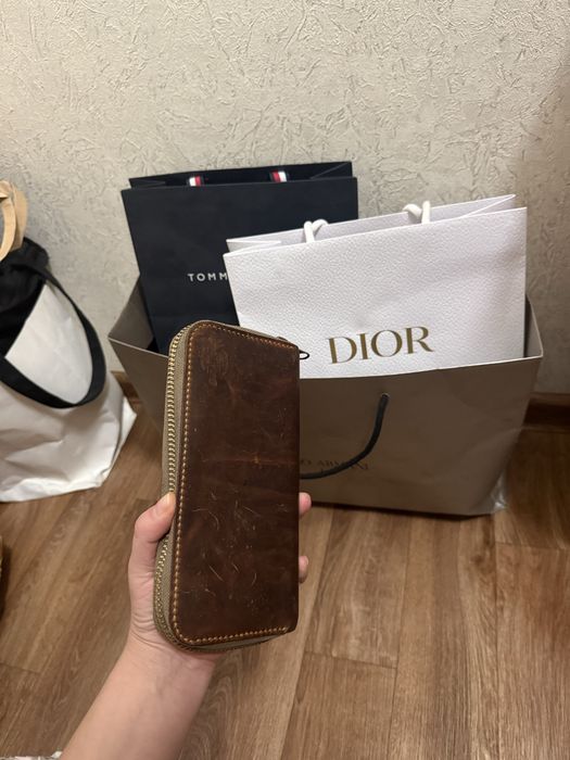 Мужской кошелек ручной работы