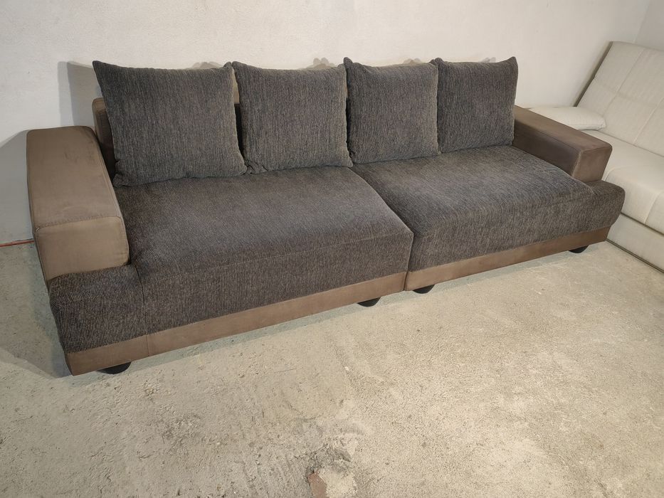 Canapea sufragerie XXL extensibile cu ladă de depozitare