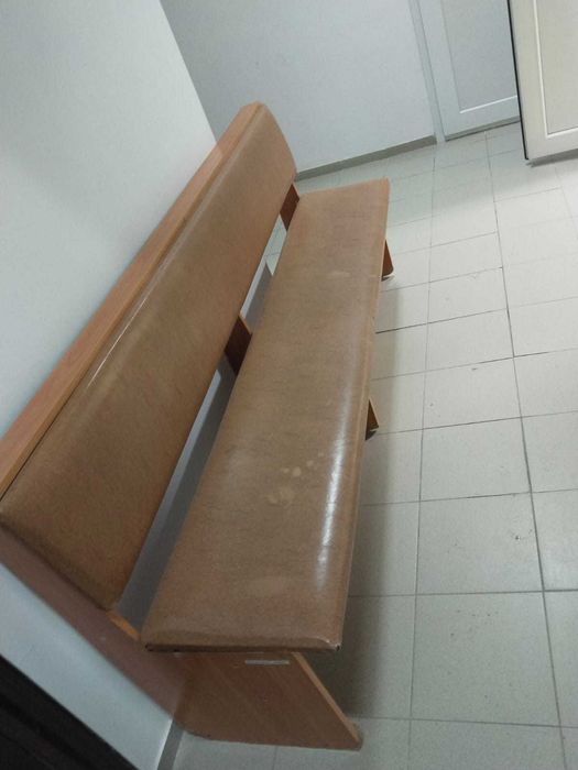 Скамья для офиса кожзам