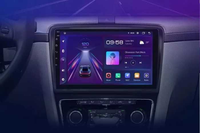 Navigatie Android Skoda Superb 2 Youtube Waze Carplay + Camera