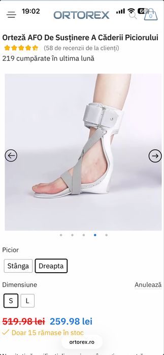 Orteza  foarte comoda